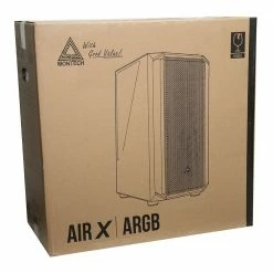 Montech AIR X Tempered Glass ATX Mid-Tower Computer Case - Black -Intel core Shop 646786 389023 08 package zoom