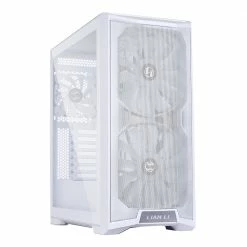 Lian Li Lancool 215 Tempered Glass ATX Mid-Tower Computer Case - Snow White -Intel core Shop 647301 378141 03 front zoom