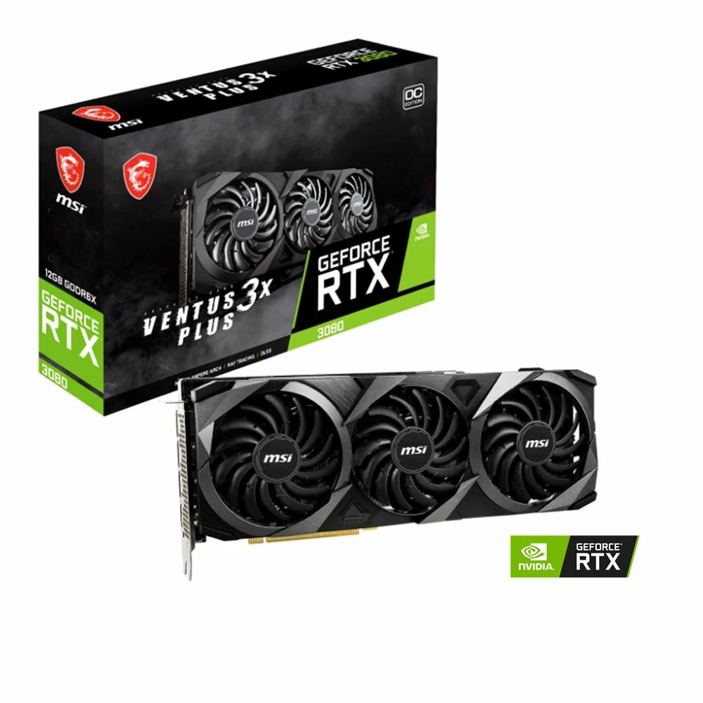 MSI NVIDIA GeForce RTX 3080 Ventus 3X Plus LHR Overclocked Triple Pack 12GB GDDR6X PCIe 4.0 Graphics Card 6 MSI NVIDIA GeForce RTX 3080 Ventus 3X Plus LHR Overclocked Triple Pack 12GB GDDR6X PCIe 4.0 Graphics Card - Image 6