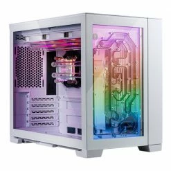 Bitspower Titan One Mini 2.0 Tempered Glass ATX Mini Tower Computer Case - White