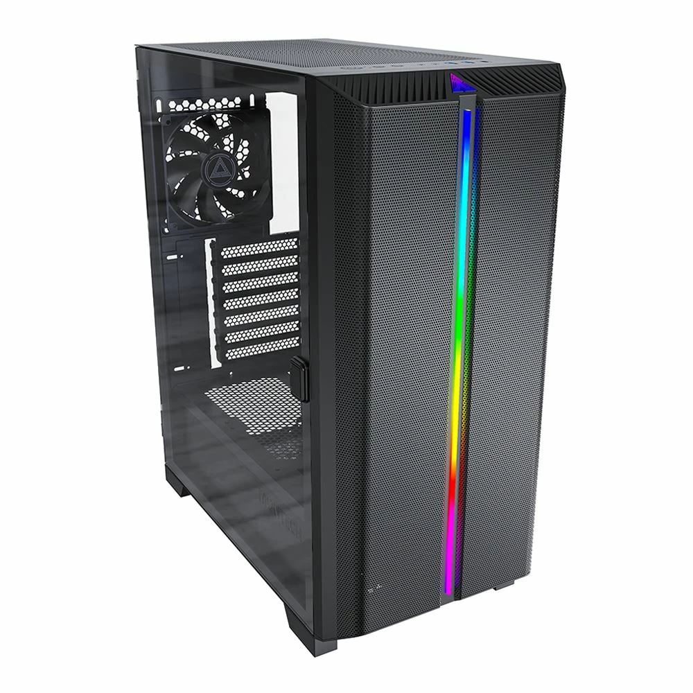 Montech SKY ONE Lite Tempered Glass ATX Mid-Tower Computer Case - Black 2 Montech SKY ONE Lite Tempered Glass ATX Mid-Tower Computer Case - Black - Image 2