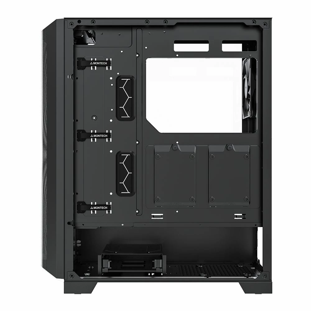 Montech SKY ONE Lite Tempered Glass ATX Mid-Tower Computer Case - Black 4 Montech SKY ONE Lite Tempered Glass ATX Mid-Tower Computer Case - Black - Image 4