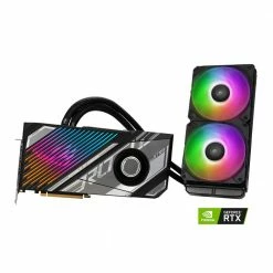 ASUS NVIDIA GeForce RTX 3090 Ti ROG Strix LC Overclocked Liquid Cooled 24GB GDDR6X PCIe 4.0 Graphics Card
