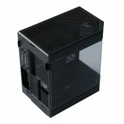HYTE Y60 Modern Aesthetic Dual Chamber Panoramic Tempered Glass Mid-Tower ATX Computer Gaming Case - Black - PCIe 4.0 Riser Cable Included -Intel core Shop 648316 421883 03 front zoom