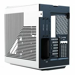 HYTE Y60 Modern Aesthetic Dual Chamber Panoramic Tempered Glass Mid-Tower ATX Computer Gaming Case - White - PCIe 4.0 Riser Cable Included -Intel core Shop 648317 390948 04 front zoom