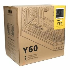 HYTE Y60 Modern Aesthetic Dual Chamber Panoramic Tempered Glass Mid-Tower ATX Computer Gaming Case - White - PCIe 4.0 Riser Cable Included -Intel core Shop 648317 390948 05 package zoom