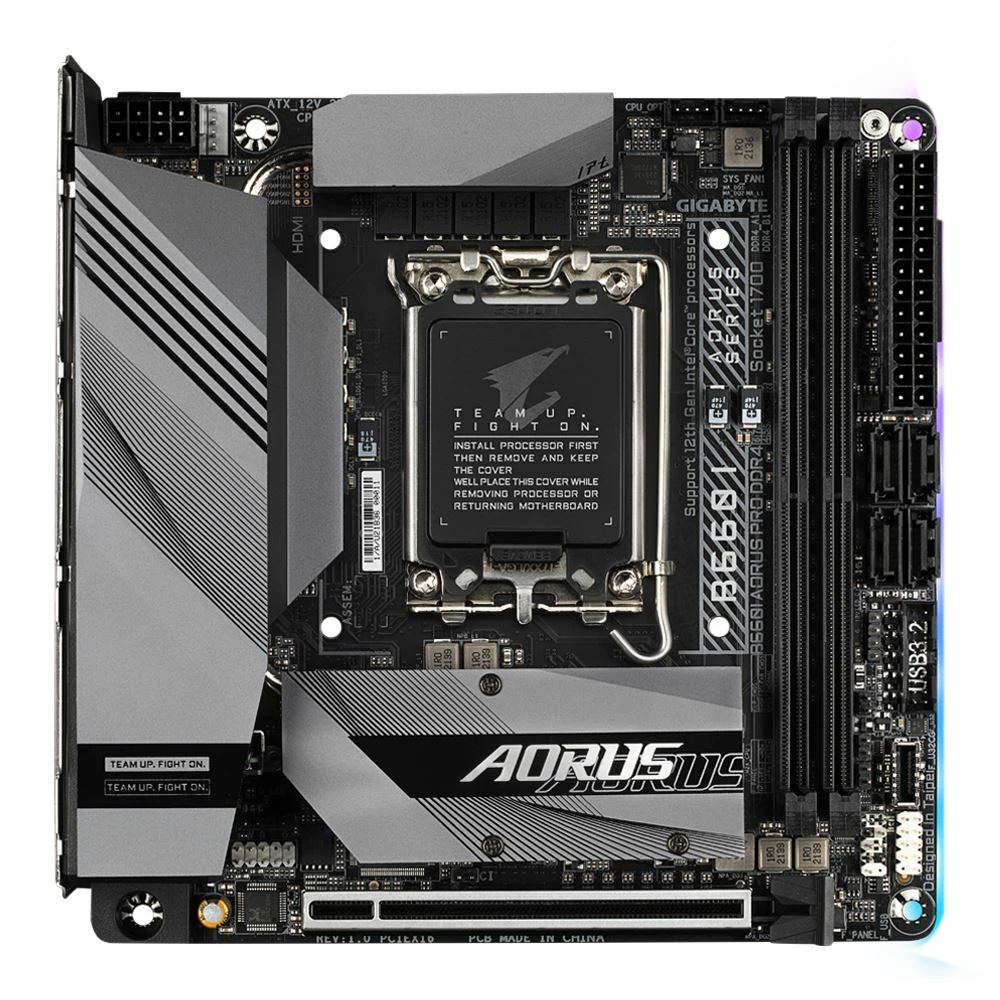 Gigabyte B660I AORUS Pro DDR4 Intel LGA 1700 Mini-ITX Motherboard 1 Gigabyte B660I AORUS Pro DDR4 Intel LGA 1700 Mini-ITX Motherboard