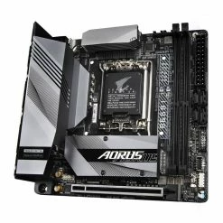 Gigabyte B660I AORUS Pro DDR4 Intel LGA 1700 Mini-ITX Motherboard 7 Gigabyte B660I AORUS Pro DDR4 Intel LGA 1700 Mini-ITX Motherboard -Intel core Shop 648356 389965 03 front zoom