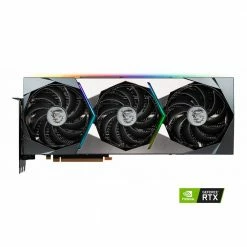 MSI NVIDIA GeForce RTX 3090 Ti Suprim X Overclocked Triple Fan 24GB GDDR6X PCIe 4.0 Graphics Card