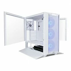 Lian Li LANCOOL III RGB Tempered Glass ATX Mid-Tower Computer Case - White 12 Lian Li LANCOOL III RGB Tempered Glass ATX Mid-Tower Computer Case - White -Intel core Shop 649249 399071 05 front zoom