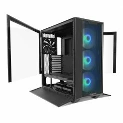 Lian Li LANCOOL III RGB Tempered Glass ATX Mid-Tower Computer Case - Black -Intel core Shop 649250 399089 05 front zoom