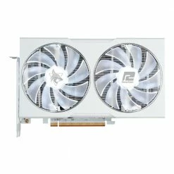 PowerColor AMD Radeon RX 6650 XT Hellhound Spectral White Overclocked Dual Fan 8 GB GDDR6 PCIe 4.0 Graphics Card -Intel core Shop 649575 432997 03 front zoom
