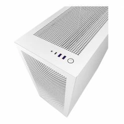 NZXT H7 Flow Tempered Glass Mid-Tower ATX Computer Case - White -Intel core Shop 649699 413955 04 front zoom