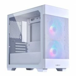 Lian Li Lancool 205M Mesh Tempered Glass MicroATX Mid-Tower Computer Case - White