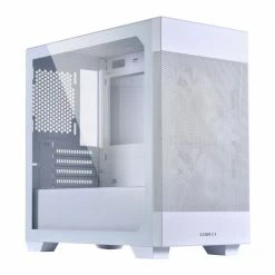Lian Li Lancool 205M Mesh Tempered Glass MicroATX Mid-Tower Computer Case - White -Intel core Shop 650077 409532 03 front zoom