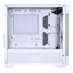 Lian Li Lancool 205M Mesh Tempered Glass MicroATX Mid-Tower Computer Case - White -Intel core Shop 650077 409532 05 front zoom