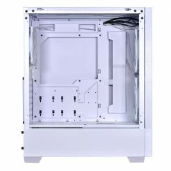 Lian Li Lancool 205 Mesh Type C Tempered Glass ATX Mid-Tower Computer Case - White -Intel core Shop 650079 409565 04 front zoom