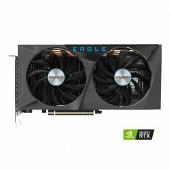 Gigabyte NVIDIA GeForce RTX 3060 Ti EAGLE Overclocked Dual Fan 8GB GDDR6 PCIe 4.0 Graphics Card -Intel core Shop 651094 423160 04 front zoom