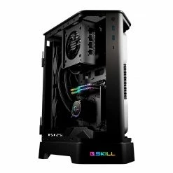 G.Skill Z5i RGB Tempered Glass Mini-ITX Mini Tower Computer Case - Black -Intel core Shop 651358 426841 05 front zoom