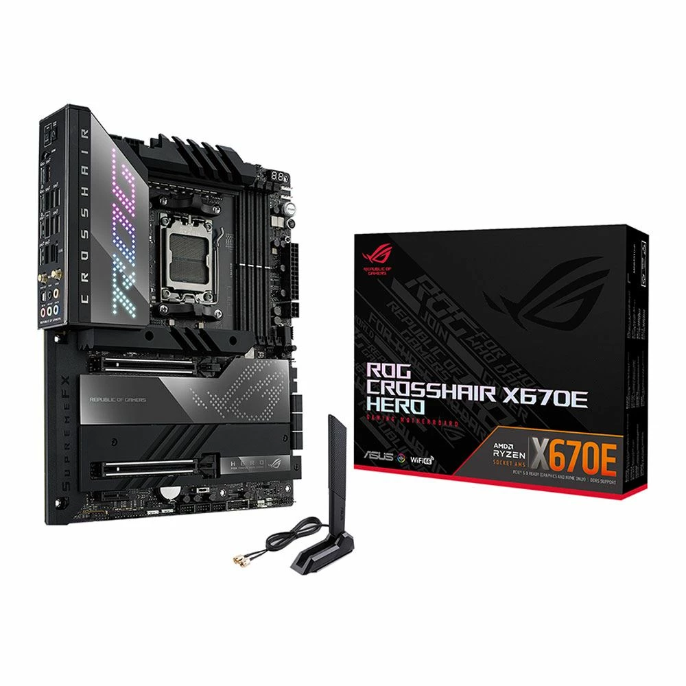 ASUS X670E ROG CROSSHAIR Hero AMD AM5 ATX Motherboard 4 ASUS X670E ROG CROSSHAIR Hero AMD AM5 ATX Motherboard - Image 4