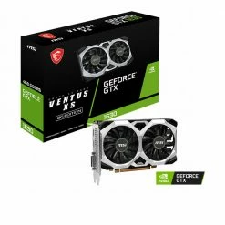 MSI NVIDIA GeForce GTX 1630 Ventus XS Overclocked Dual Fan 4 GB GDDR6 PCIe 3.0 Graphics Card -Intel core Shop 651804 431759 04 package zoom