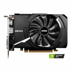 MSI NVIDIA GeForce GTX 1630 Aero ITX Overclocked Single Fan 4 GB GDDR6 PCIe 3.0 Graphics Card
