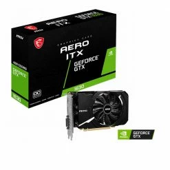 MSI NVIDIA GeForce GTX 1630 Aero ITX Overclocked Single Fan 4 GB GDDR6 PCIe 3.0 Graphics Card -Intel core Shop 651805 431767 04 package zoom