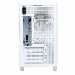 ASUS Prime AP201 MicroATX Mini Tower Computer Case - White -Intel core Shop 651917 437277 05 front zoom
