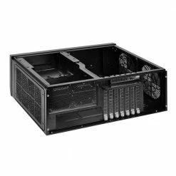 SilverStone GD09 Home Theater PC ATX Mini-Tower Computer Case - Black -Intel core Shop 652563 437012 04 front zoom