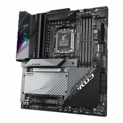 Gigabyte X670E AORUS MASTER AMD AM5 EATX Motherboard -Intel core Shop 652592 436352 03 front zoom