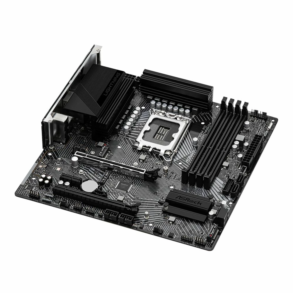 ASRock Z790M PG Lightning/D4 Intel LGA 1700 MicroATX Motherboard 2 ASRock Z790M PG Lightning/D4 Intel LGA 1700 MicroATX Motherboard - Image 2