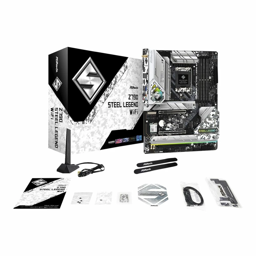 ASRock Z790 Steel Legend WiFi Intel LGA 1700 ATX Motherboard 2 ASRock Z790 Steel Legend WiFi Intel LGA 1700 ATX Motherboard - Image 2